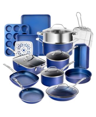 GraniteStone - Granite Stone Diamond Titanium Diamond Infused Nonstick 20-Pc. Complete Cookware & Bakeware Set