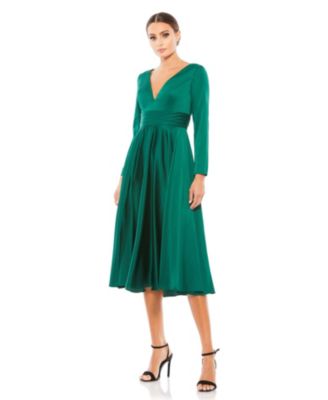 Mac Duggal - V-Neck A-Line Dress