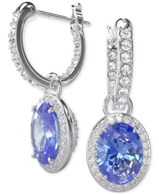 Swarovski - Constella Silver-Tone Crystal Drop Earrings