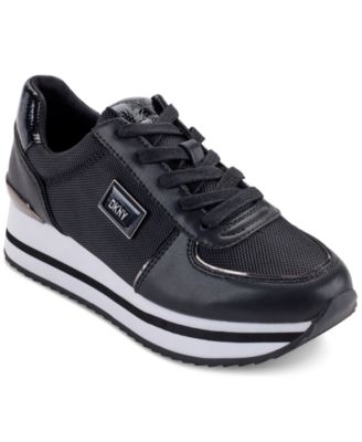 DKNY - Women's Davie Lace-Up Wedge Sneakers