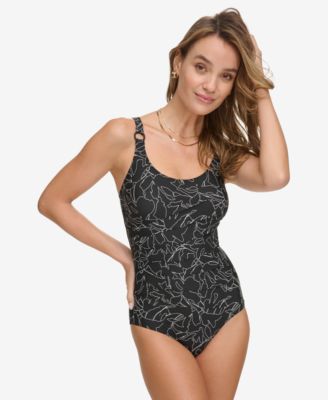 DKNY - Women's One-Piece Starburst Swimsuit