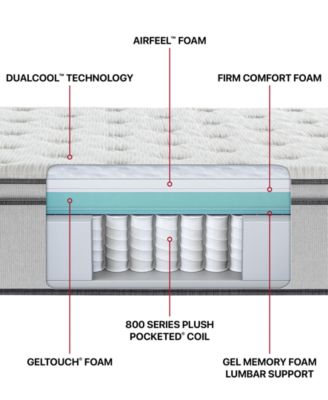 Beautyrest - BR800 13.5" Plush Pillow Top Mattress- California King