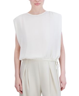 BCBG NEW YORK - Women's Drawstring-Hem Sleeveless Top