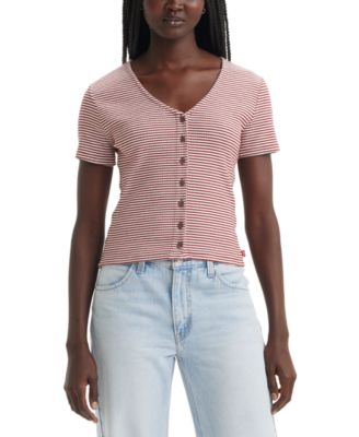 Levi's - Women's Muse Short-Sleeve V-Neck Top