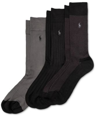 Polo Ralph Lauren - Men's Birdseye Dress Socks, 3-Pk.