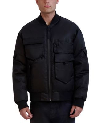 Karl Lagerfeld - Men's Flight Satin Bomber Jacket