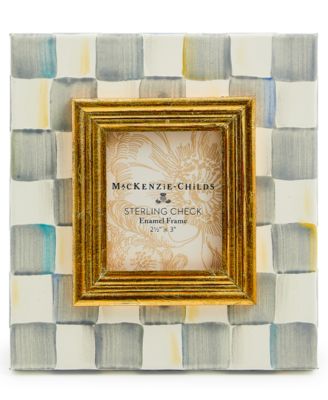 Mackenzie-Childs - Sterling Check Frame, 2.5" x 3"