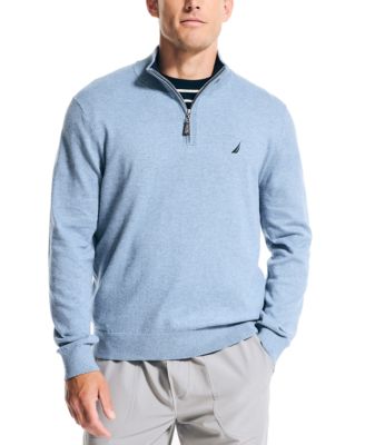 Nautica - Men's Navtech Classic-Fit Solid Quarter-Zip Sweater