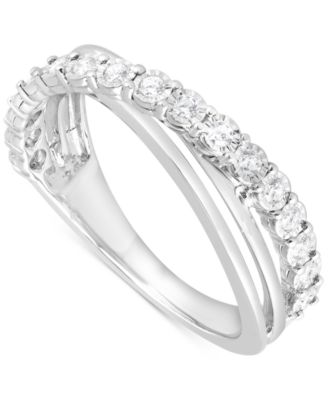 Macy's - Diamond Bypass Ring (1/4 ct. t.w.) in 14k White Gold