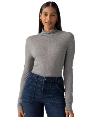 Sanctuary - Women's Mock Neck Seamed Top