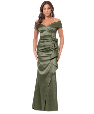 XSCAPE - Women's Taffeta Off-The-Shoulder Sweetheart Gown