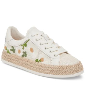 Dolce Vita - Women's Azalia Floral Crochet Espadrille Lace-Up Sneakers