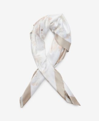 Steve Madden - Floral Roads Ahead Satin & Pleated Square Scarf 2-Pc. Set