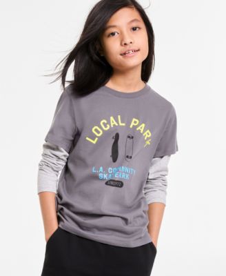 Macy's - Little & Big Boys Layered-Look Local Park Graphic T-Shirt