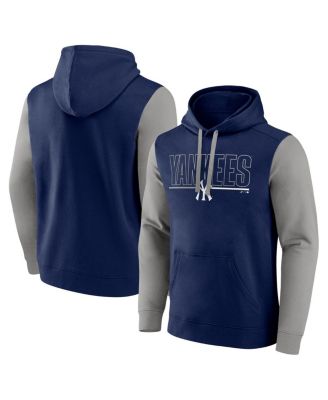 Fanatics - Men's Navy New York Yankees Outline Fleece Pullover Hoodie