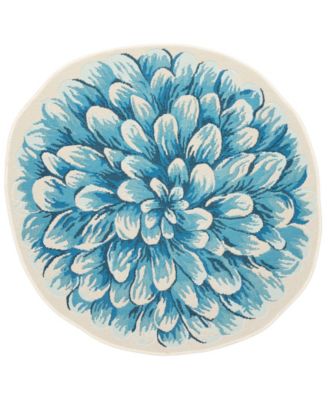 Liora Manne' - Esencia Mum 3'3"x3'3" Novelty Area Rug
