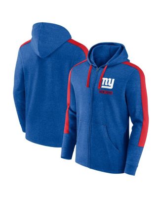 Fanatics - Men's Heather Royal New York Giants Gains Full-Zip Hoodie