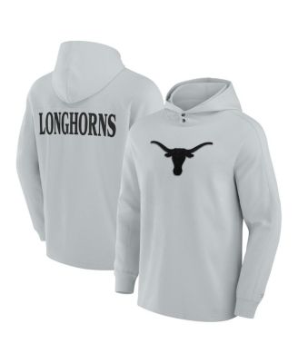 Fanatics - Men's Gray Texas Longhorns Blaze Tri-Blend Pullover Hoodie