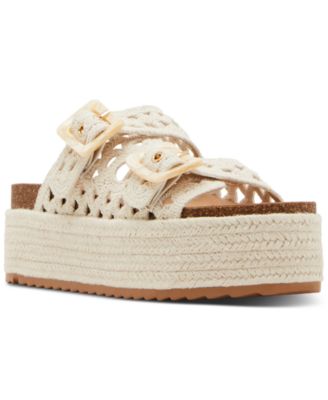 Madden Girl - Bali Crochet Double-Strap Flatform Footbed Sandals