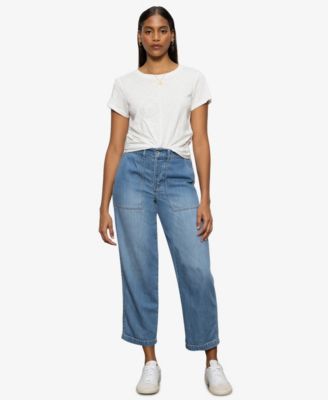 Sanctuary - Women's Cruiser Cropped Wide-Leg Jeans