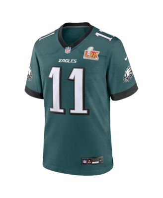 Nike - Men's A.J. Brown Green Philadelphia Eagles Super Bowl LIX Patch Game Jersey