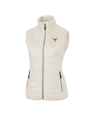 Cutter & Buck - Women's White Texas Longhorns Rainier PrimaLoft Eco Full-Zip Vest