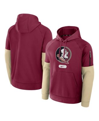 Nike - Men's Garnet Florida State Seminoles Fitness Raglan Performance Pullover Hoodie