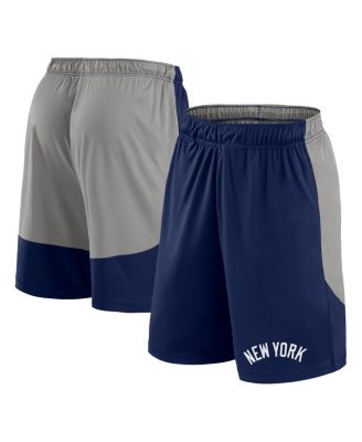 Fanatics - Men's Navy/Gray New York Yankees Launch Polyester Shorts