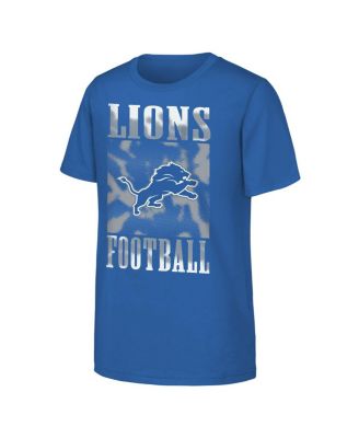 Outerstuff - Big Boys and Girls Blue Detroit Lions Garage Hero T-Shirt