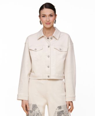 Avec Les Filles - Women's Heart Inset Trucker Jacket