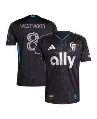 adidas - Men's Ashley Westwood Black Charlotte FC 2025 Fortress Kit Authentic Player Jersey