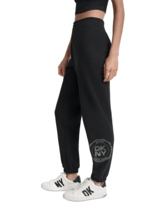 DKNY - Women's Embellished Medallion-Logo Joggers