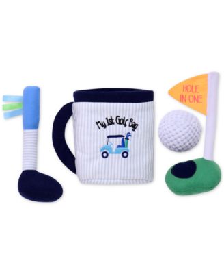 Little Me - Baby Boys My First Golf Bag Plush Play Set