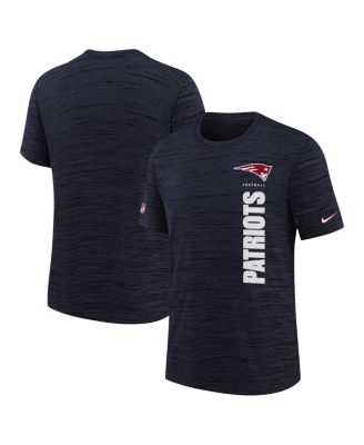Nike - Big Boys and Girls Navy New England Patriots Sideline Velocity Performance T-Shirt
