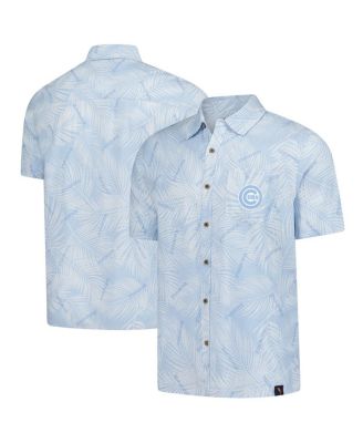 Margaritaville - Men's Blue Chicago Cubs Linen Party Button-Up Shirt