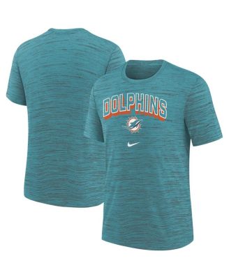 Nike - Big Boys and Girls Aqua Miami Dolphins Sideline Velocity Performance T-Shirt