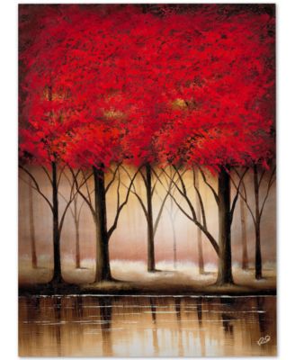 Trademark Global - Rio 'Serenade in Red' Large Canvas Wall Art