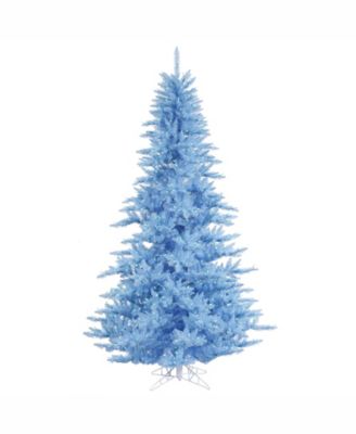 Vickerman - 3' Sky Blue Fir Artificial Christmas Tree, Blue  Dura-lit LED Lights