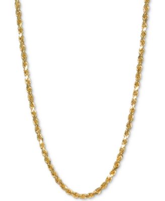 Italian Gold - Rope 20" Chain Necklace in 14k Gold