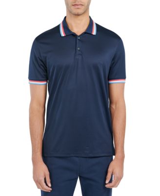 Society of Threads - Men's Slim-Fit Tipped Polo Shirt