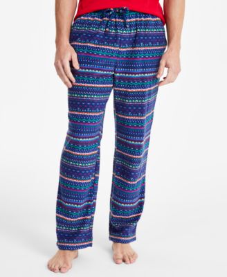 Club Room - Men's Fair Isle Fleece Pajama Pants