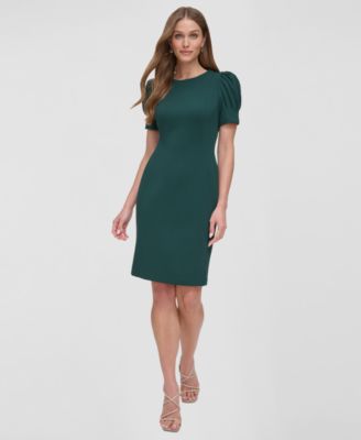 DKNY - Women's Puff-Sleeve Sheath Dress
