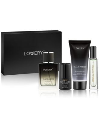 Lovery - Men's 4-Pc. Black Amber Eau de Parfum Gift Set