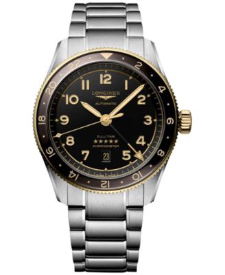 Longines - Men's Swiss Automatic Spirit Zulu Time Stainless Steel Bracelet Watch 42mm
