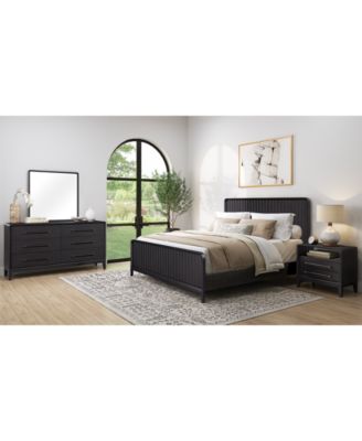 Furniture - Assemblage 3pc Bedroom Set (King Bed, Dresser, & Open Nightstand)