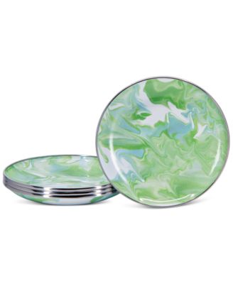 Golden Rabbit - Modern Monet Appetizer Plates, Set of 4