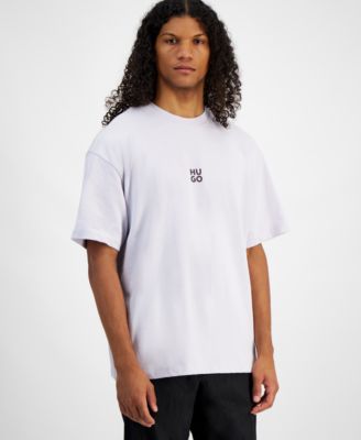 Hugo Boss - Men's Dflofire Oversized Fit Short Sleeve Crewneck Graphic T-Shirt