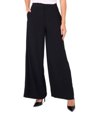 CeCe - Women's Pleated Wide-Leg Pants