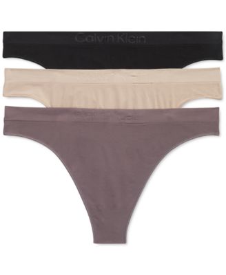 Calvin Klein - Women's Mid-Rise Thong - 3 Pack