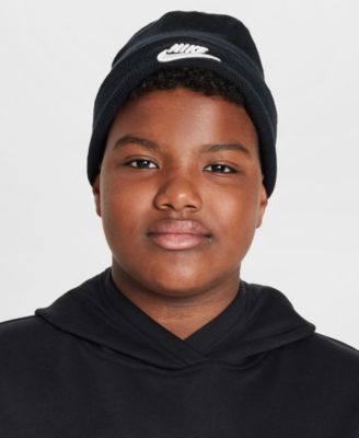 Nike - Big Kids Peak Logo Embroidered Ribbed-Knit Beanie